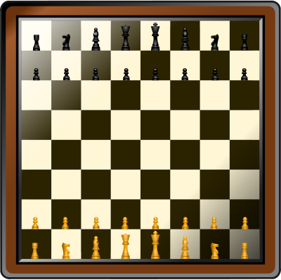 Fancy Chess Board And Pieces clipart