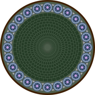 Fancy Mucha Circle clipart
