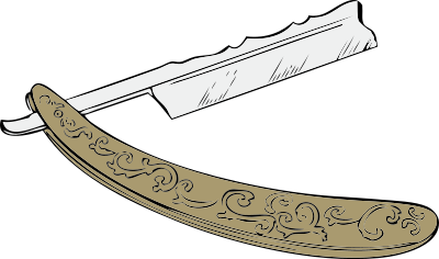 Fancy razor clipart