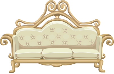Fancy sofa clipart