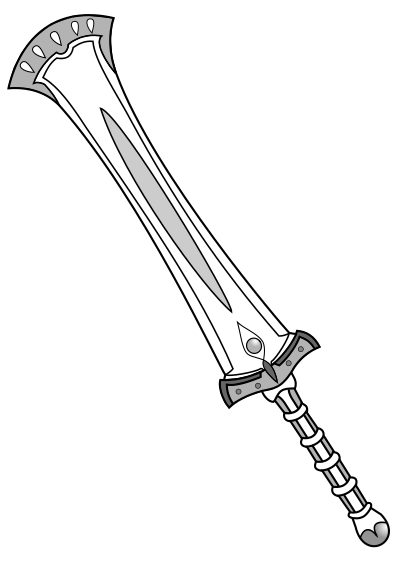 Fantasy greatsword 3 clipart