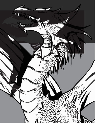 Fantasy Medieval Dragon clipart