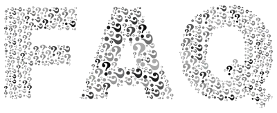 FAQ Word Cloud Grayscale clipart