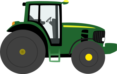 Farm tractor clipart