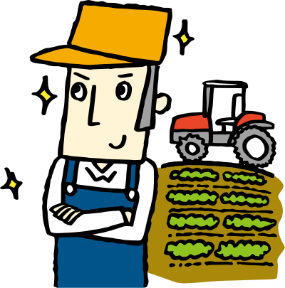 Farmer in Field clipart