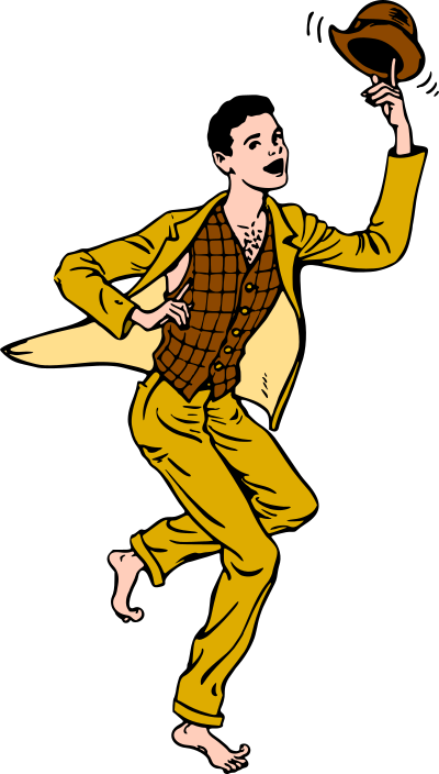 Fashion boy (colour) clipart