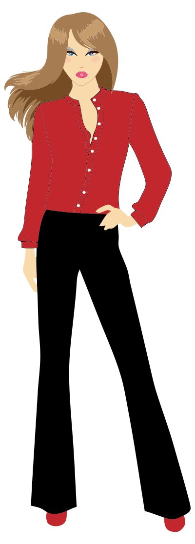 Fashion Woman With Hand On Hip clipart