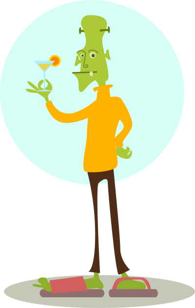 Fashionable Ghoul clipart