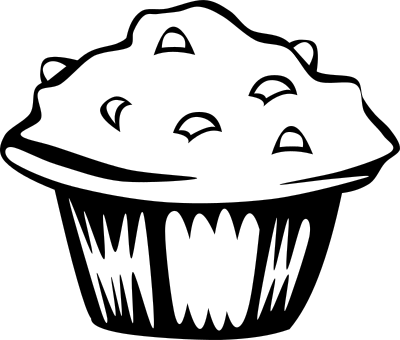 Fast Food, Breakfast, Muffin, Blueberry clipart