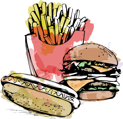 Fast Food - Colour Splash clipart