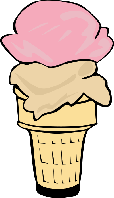 Fast Food, Desserts, Ice Cream Cone, Double clipart