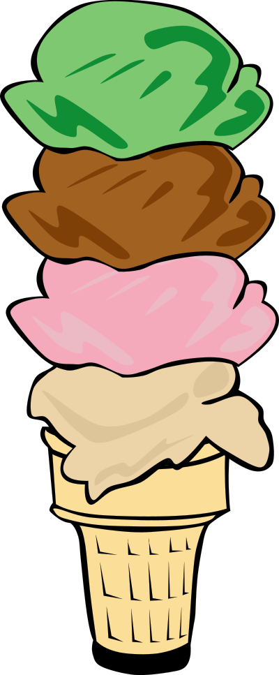 Fast Food, Desserts, Ice Cream Cone, Quad clipart