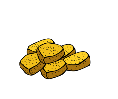 Fast Food, Lunch-Dinner, Chicken-Bits clipart