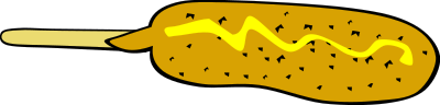 Fast Food, Lunch-Dinner, Corn Dog clipart