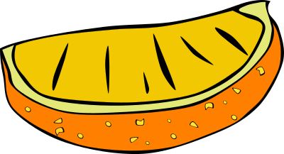 Fast Food, Snack, Orange Slice clipart