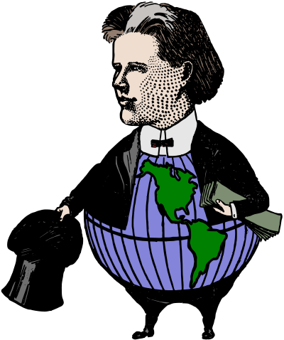 Fat America Man - Colour Remix clipart