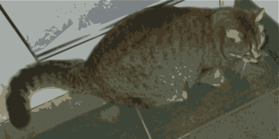 Fat cat clipart