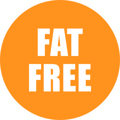 Fat Free Icon Orange clipart