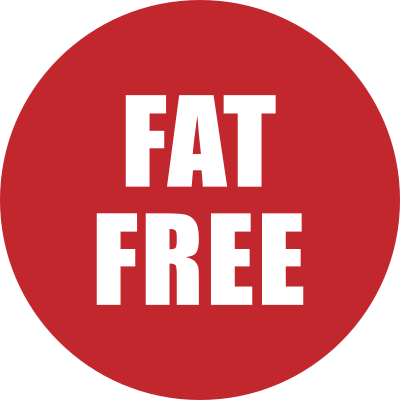 Fat Free Icon Red clipart