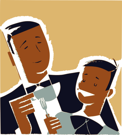 Father and Son clipart