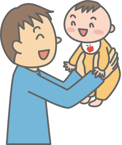 Father with Baby (#1) clipart