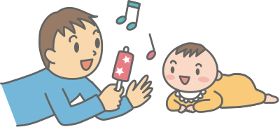 Father with Baby (#2) clipart