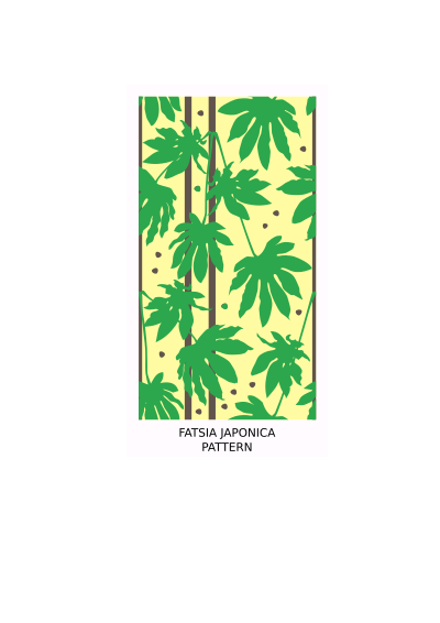 Fatsia japonica clipart
