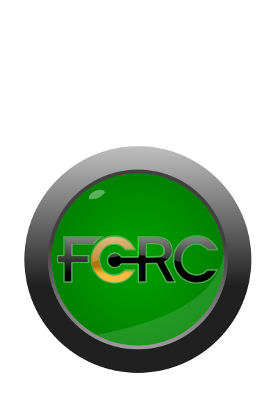FCRC button/logo with text clipart