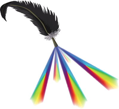 Feather Rainbow Blast clipart