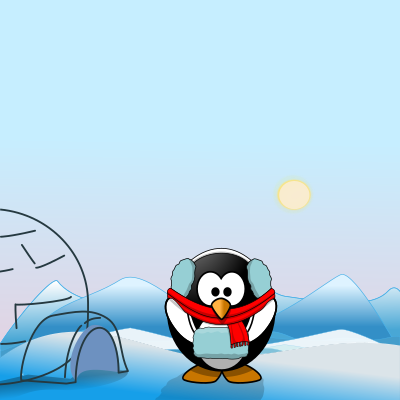 February calendar page: It's so cold! clipart