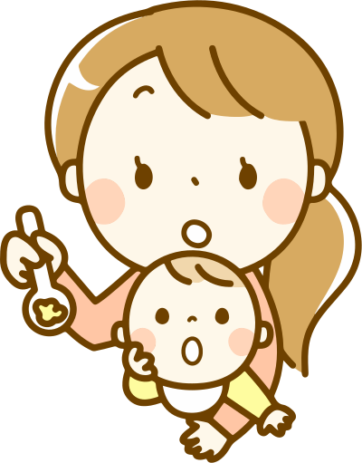 Feeding baby clipart