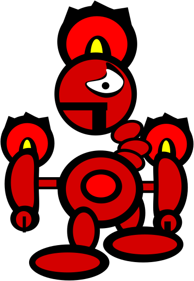 Fire robot clipart