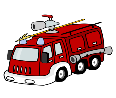 Fire Truck - Isolated clipart