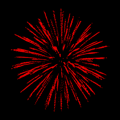 Firework auto-trace clipart