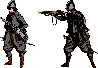 Firing Musket clipart