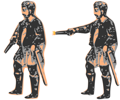 Firing Pistol clipart