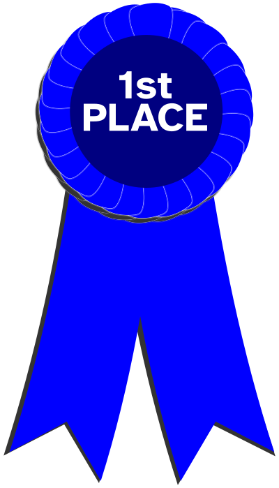 First Place Blue Ribbon clipart