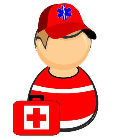 First responder - paramedic clipart