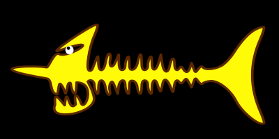 Fish bone Devil clipart