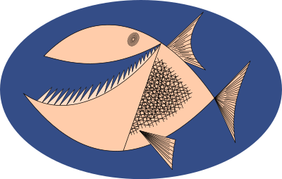 Fish by Rones clipart