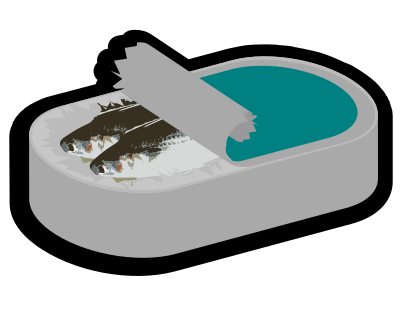 Fish in a Can clipart