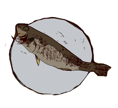 Fish on a Plate clipart