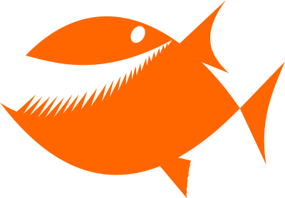 Fish silhouette by Rones clipart