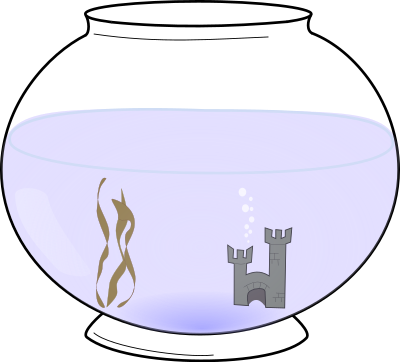 Fishbowl 2 clipart