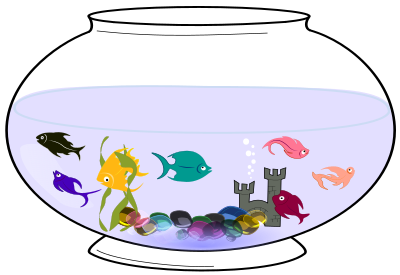 Fishes in a Bowl clipart