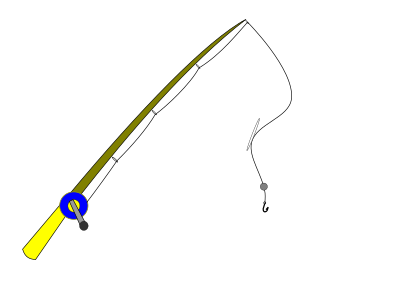 Fishing rod clipart