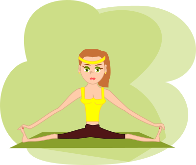 Fitness girl clipart
