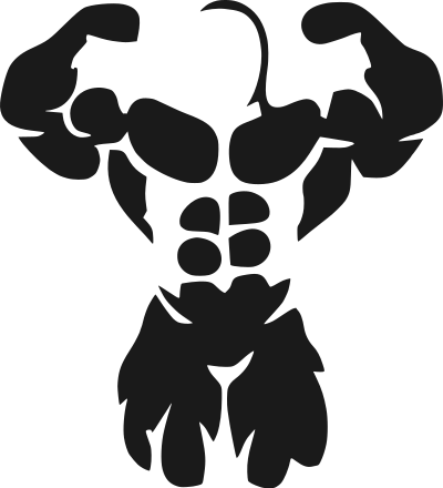 Fitness pose clipart