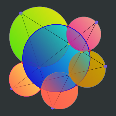 Five circles clipart