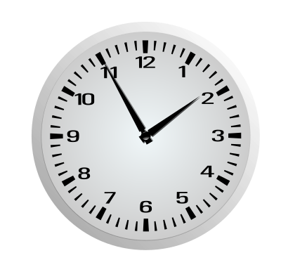 Five Minutes Before Two - 1:55 clipart